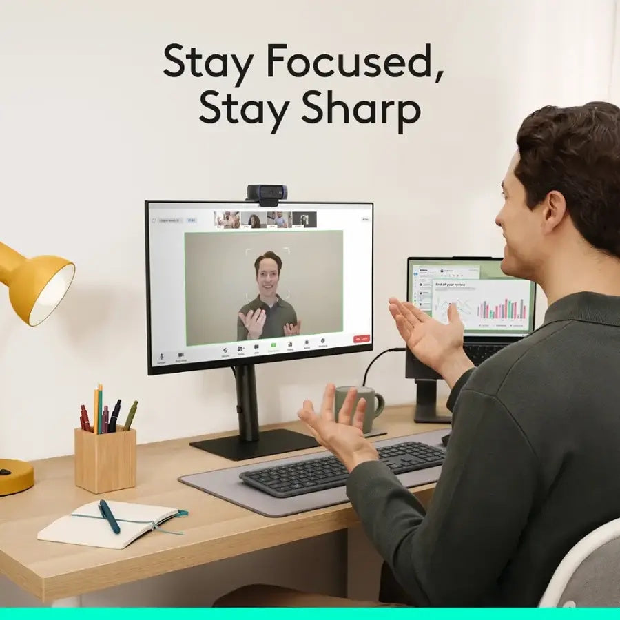 Logitech C920s Pro 1080 Video Conferencing, Streaming, and Gaming Webcam with Privacy Shutter Black 960001257