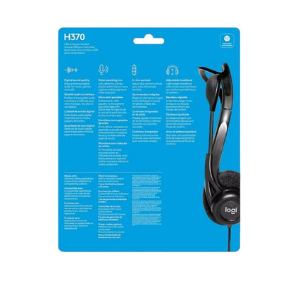 Logitech H370 USB Headset with Noise-Canceling Microphone 981-000710