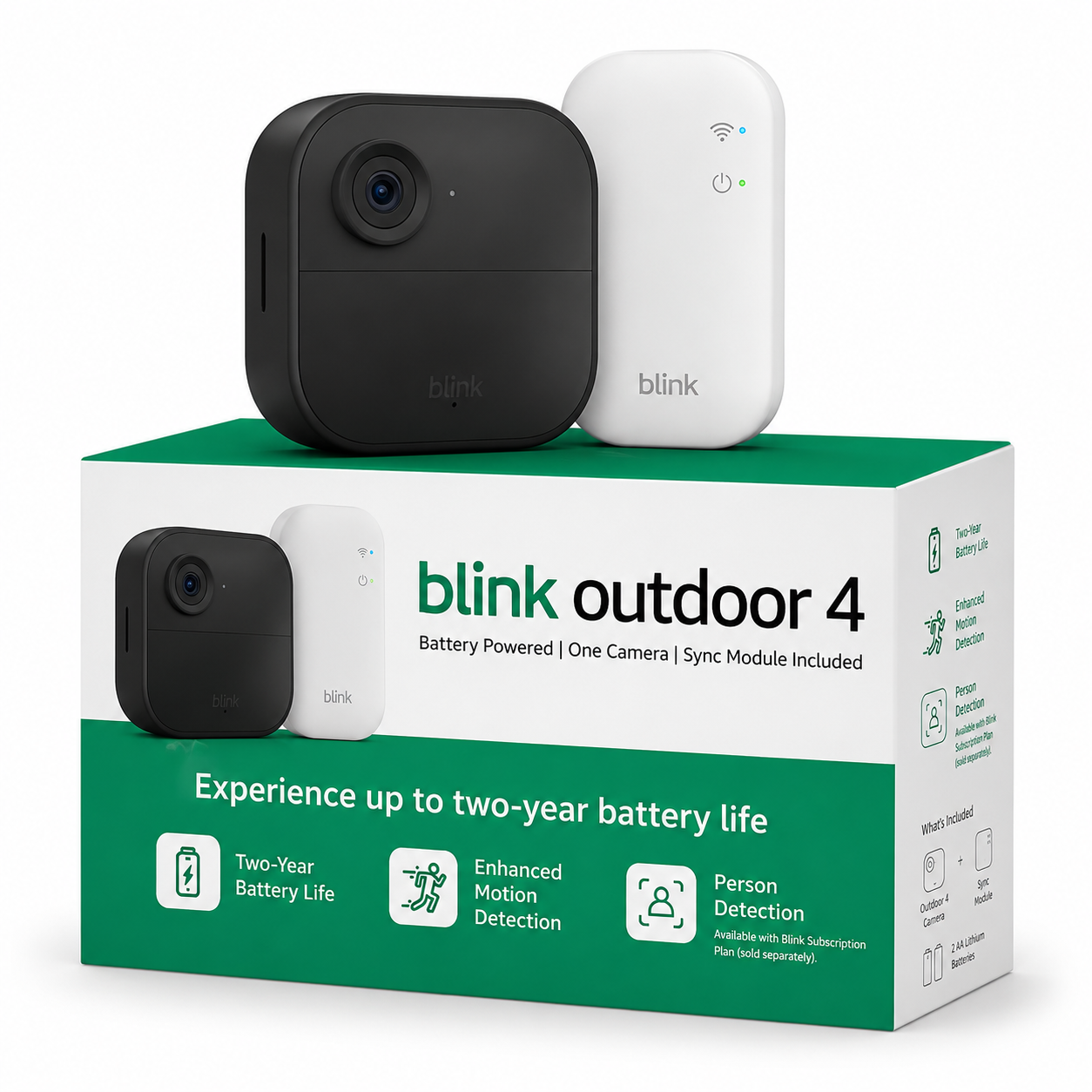 BLINK Outdoor 4 Wireless Battery Security Camera, Black