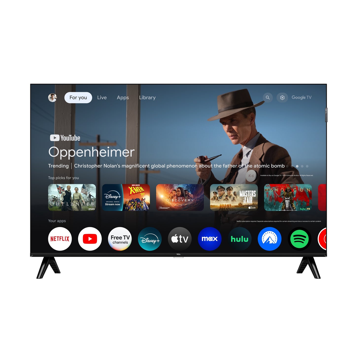 TCL 98" Q Class 4K UHD HDR QLED Smart TV with Google TV 98Q672G