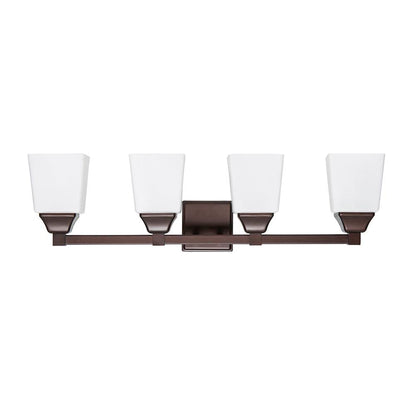 Sunset Lighting LED 4Lt Vanity 8W X 4 3000K 2080Lm CRI80 Non-Dim Provincial Bronze F6104-64