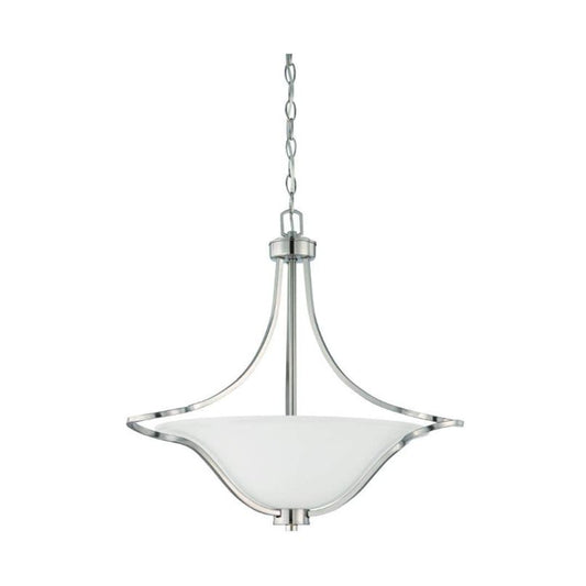 Sunset 3-Light Marston Pendant 100W Bright Satin Nickel F16003-80