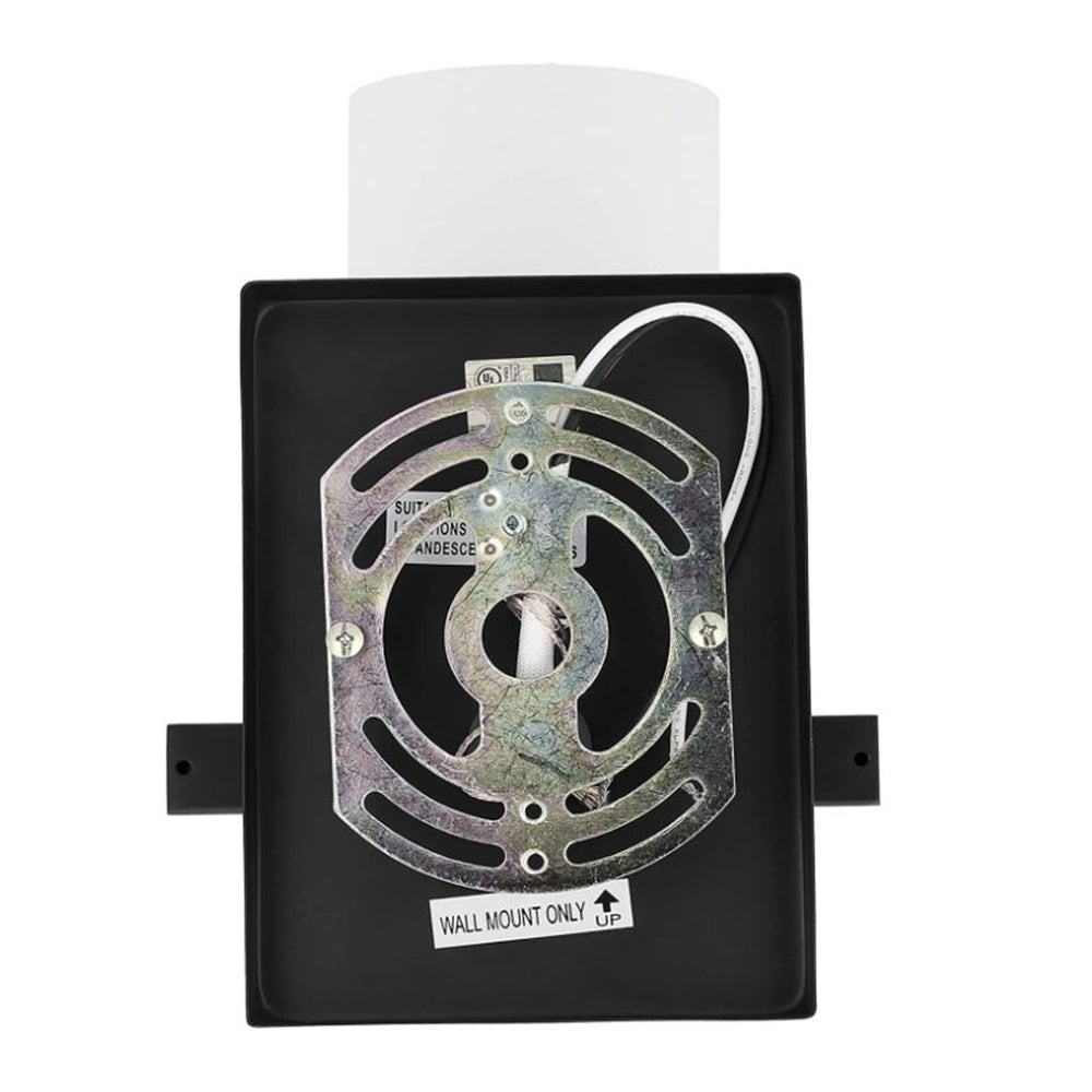 Luminance Boca Boca Vanity 1-Light Wall Sconce Black Bathroom Decor Fixture  F2531-31