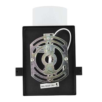 Luminance Boca Boca Vanity 1-Light Wall Sconce Black Bathroom Decor Fixture  F2531-31