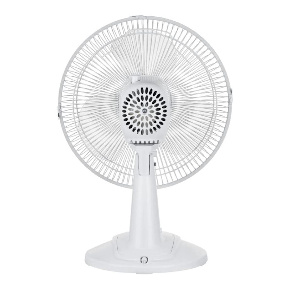 Mainstays 12" 3-Speed Oscillating Table Fan White FT30-8MBW