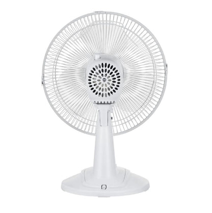 Mainstays 12" 3-Speed Oscillating Table Fan White FT30-8MBW