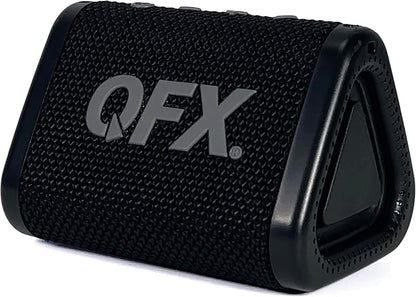 QFX BT-ZX0 Mini Speakers - IPX7 Waterproof Portable Bluetooth Speaker Black