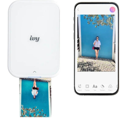Canon Ivy 2 Mini Photo Printer - Bluetooth, Print from iOS & Android Devices Pure White 5452C033