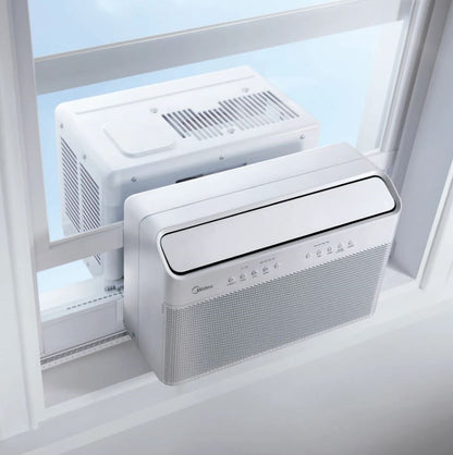 Midea 12,000 BTU DOE U-Shaped Smart Window Air Conditioner, for spaces up to 550 sq. ft. MAW12AV1QWT-C