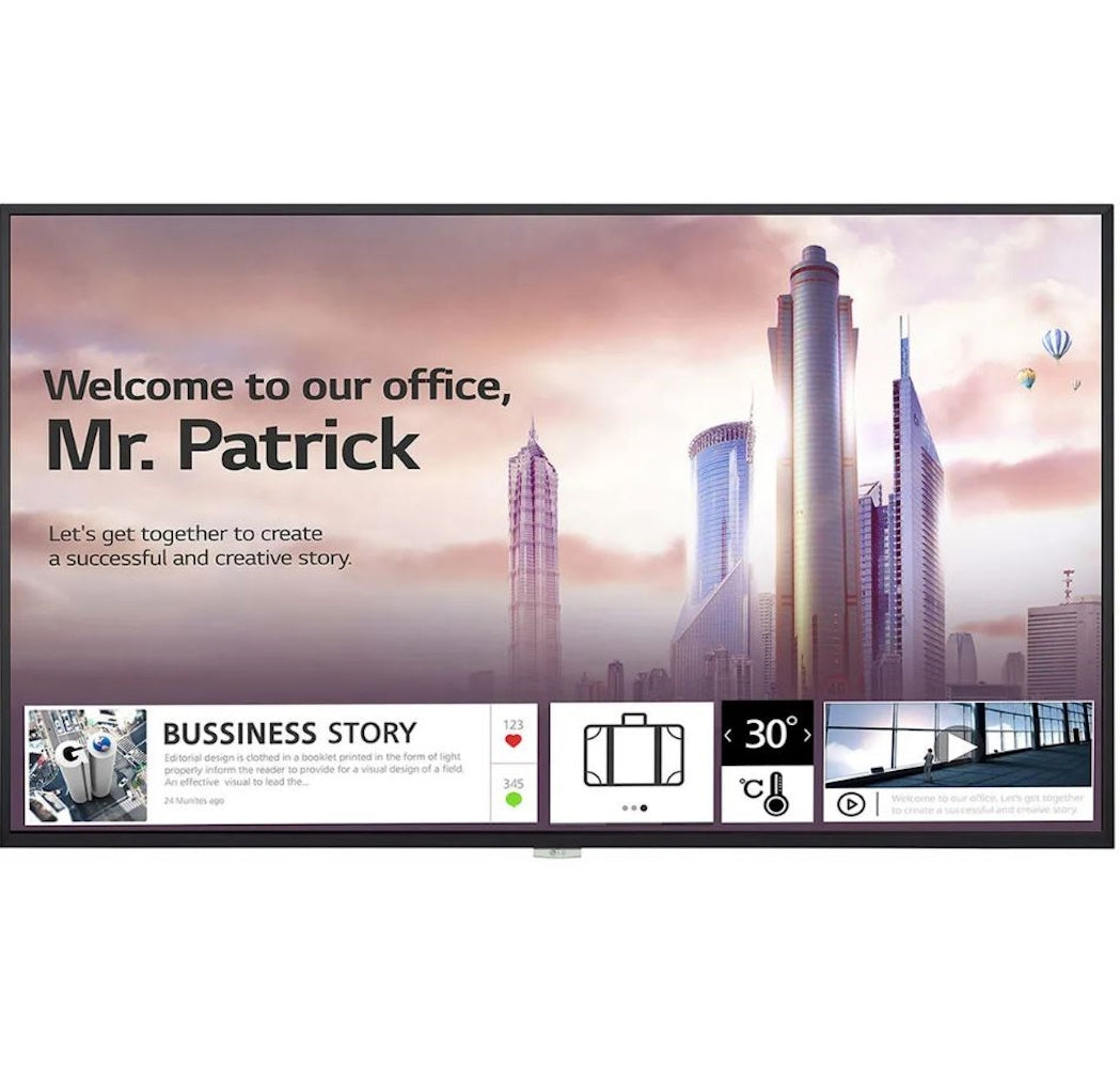 LG UH5F-H 43" Class 4K UHD Digital Signage Commercial Smart IPS LED Display 43UH5F-H