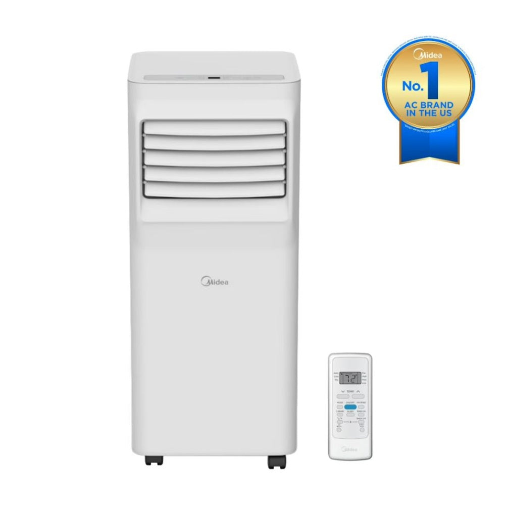 Midea 5,000 BTU Portable Air Conditioner with ComfortSense Cools up to 150 sq. ft. MAP05R1AWWT-T