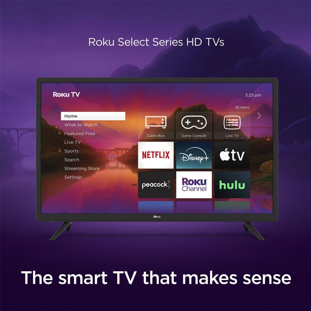 Roku 32" HD LED Select Series Dolby Atmos, Apple AirPlay, 720p, Smart TV 32R2B5