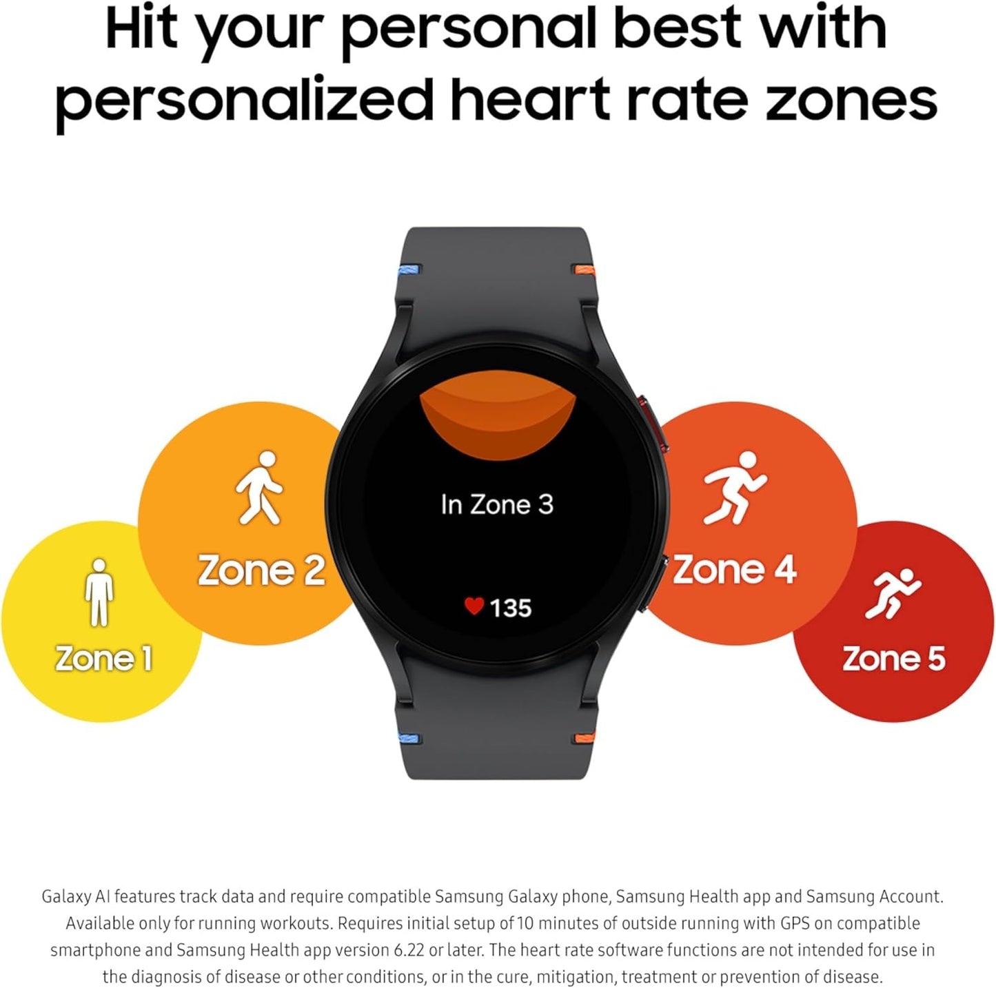 Samsung - Galaxy Watch FE Aluminum Smartwatch 40mm LTE with Blue Band Silver (2024) SM-R866UZSAXAA