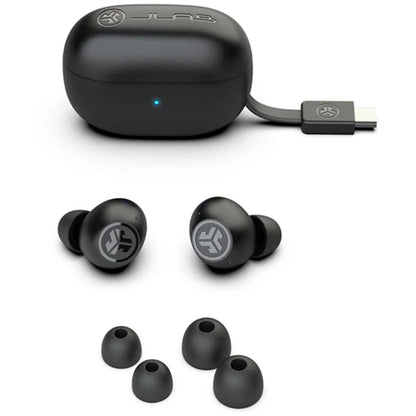 JLab Go Pop ANC True Wireless Earbuds Active Noise Cancelation Black EBGOANCRBLK124