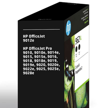 HP 962XL 2 pk. High-Yield Ink Cartridge Black Instant Ink Eligible 3JB35BN