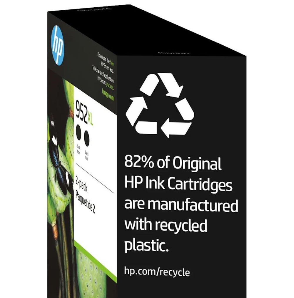HP 952XL Black High Yield Original Ink Cartridges N9K29BN 2-pack