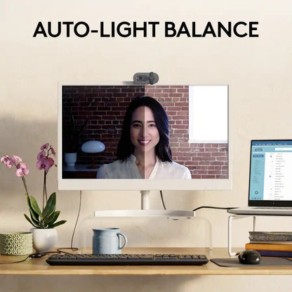 Logitech Brio 100 1080p Full HD Webcam for Meetings & Streaming 960-001580