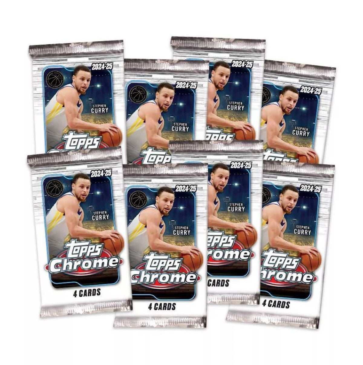 2024-25 Topps NBA Chrome Basketball Trading Card Blaster Box