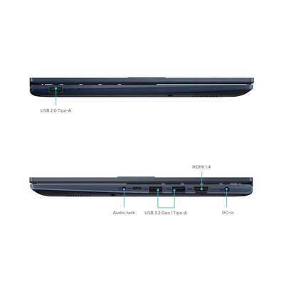 ASUS - Vivobook 14 14" FHD Laptop - Intel Core i3-1315U - 8GB/ 128GB SSD - Quiet Blue Win 11 Home