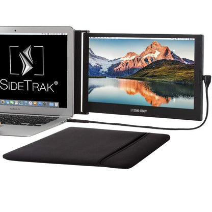 SideTrak Slide 12.5" Attachable Portable Monitor for Laptop with Case - IPS Full HD 1080p USB Display - Black