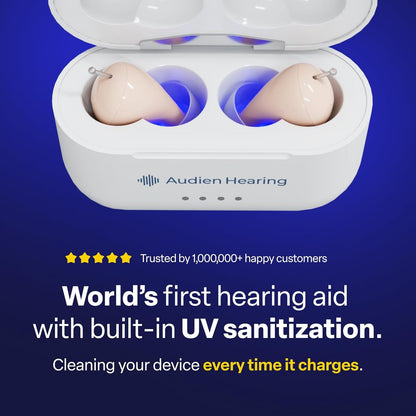 Audien Hearing - Audien Atom Pro 2 OTC Hearing Aids - Beige