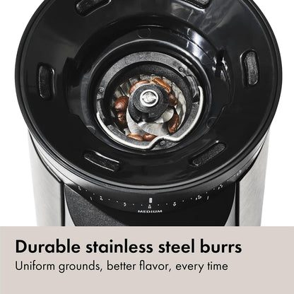 OXO 16 oz. Stainless Steel Conical Coffee Grinder with Adjustable Settings