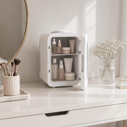 Frigidaire 6 Can Mini Personal Dorm Fridge Cooler Pink EFMIS190-WHITE