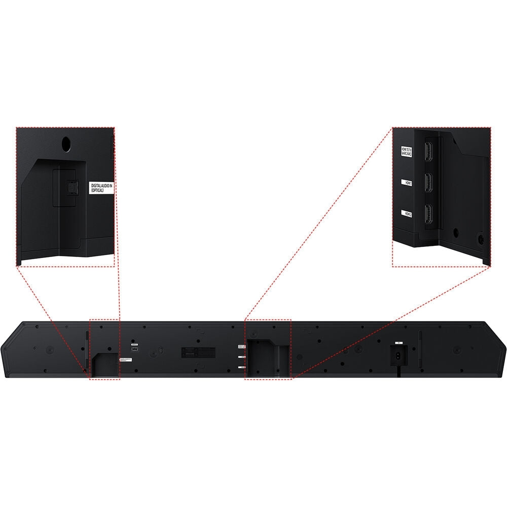 SAMSUNG Q-Series Soundbar 11.1.4 ch w/ Subwoofer and Rear Speaker - Graphite Black HW-Q990F/ZA