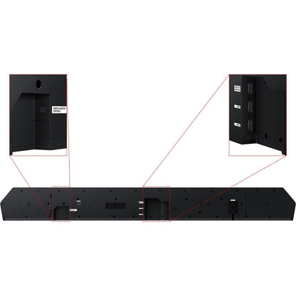 SAMSUNG Q-Series Soundbar 11.1.4 ch w/ Subwoofer and Rear Speaker - Graphite Black HW-Q990F/ZA