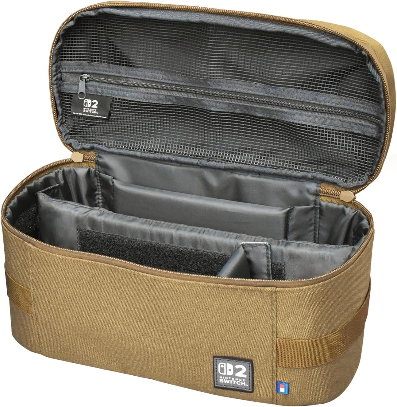 Hori Compact Carry All (Sand) Carrying Case for Nintendo Switch 2 - Officially Licensed by Nintendo