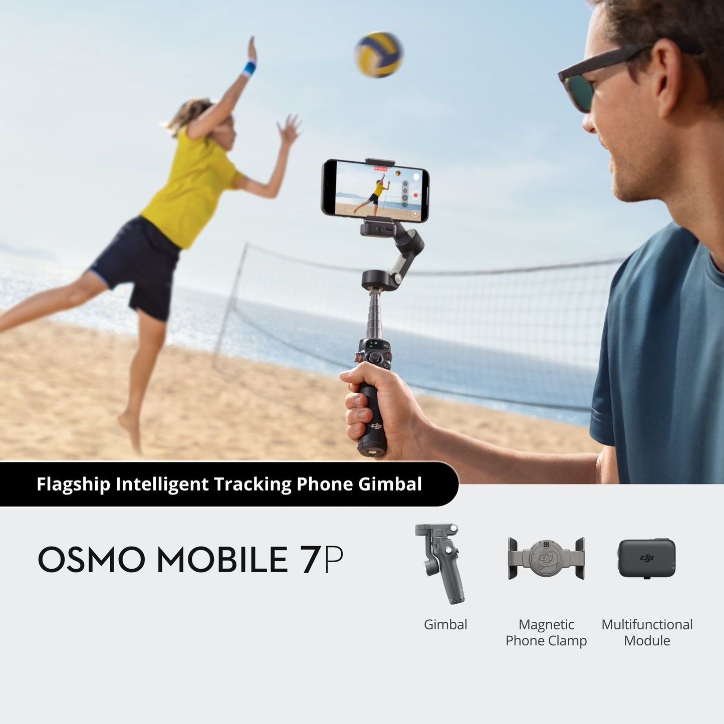 DJI Osmo Mobile 7P Smartphone Gimbal Stabilizer for iPhone/Android Native