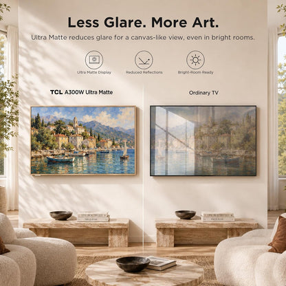TCL - 75" Class A300W NXTVISION Series 4K QLED Art TV with Magnetic Frame 75A303W