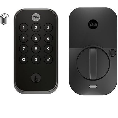 Yale Assure Lock 2 Touch Deadbolt, Black Suede Entry Door Lock with Touch Digital Keypad Keypad