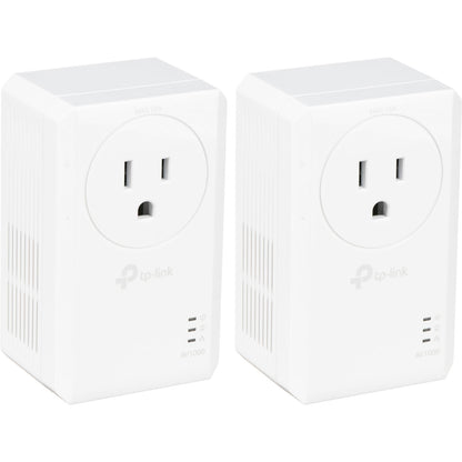 TP-Link TL-PA7017P AV1000 Gigabit Passthrough Powerline Starter Kit (US)