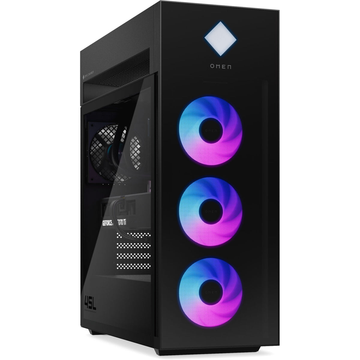 HP OMEN 45L GT22-3060 Gaming Desktop Ultra 7-265K, 32GB/1TB SSD, RTX 5070 Ti, Win 11 Pro B9HT7AA