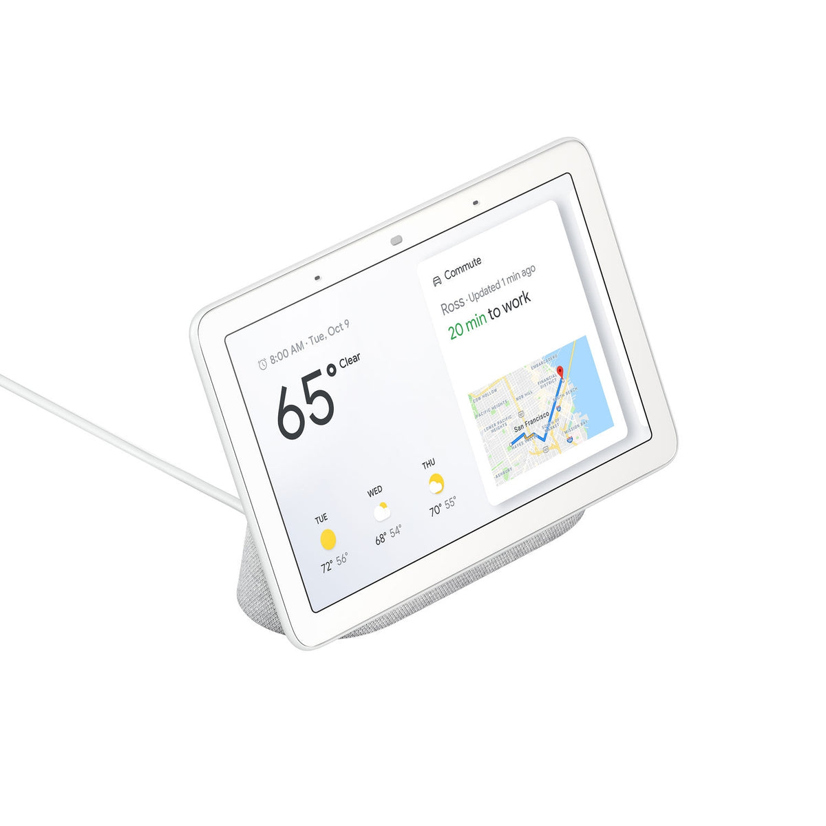 Google Nest Hub Smart Display with Google Assistant - Chalk GA00516-US