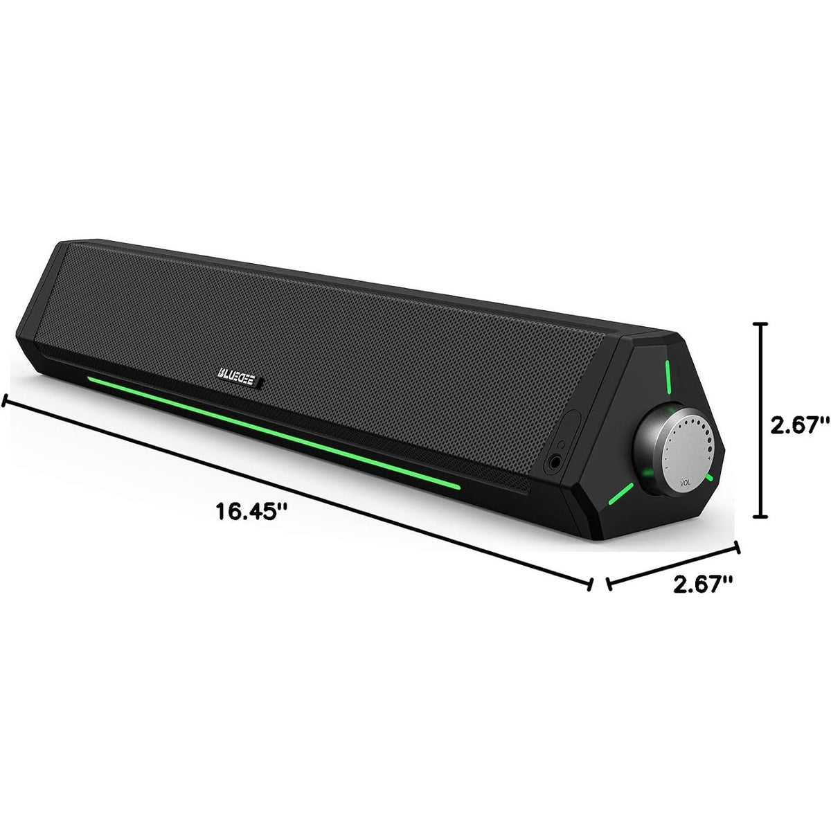 BLUEDEE Computer Speakers for Desktop PC, Sound bar, 15 Watts, Black BD-SK010