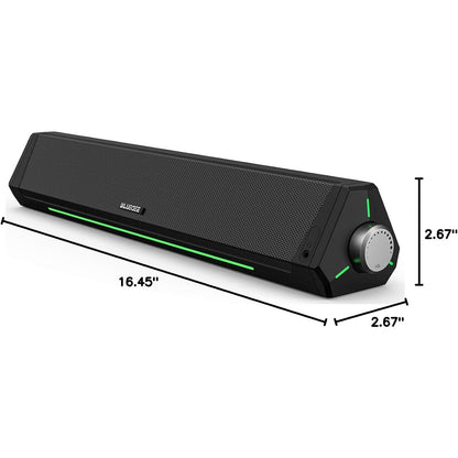 BLUEDEE Computer Speakers for Desktop PC, Sound bar, 15 Watts, Black BD-SK010