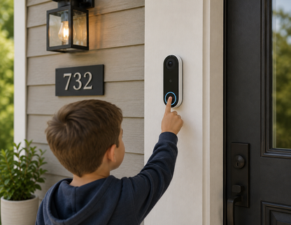 Google Nest Doorbell (Wired) Smart Wi-Fi Video Doorbell - Black NC5100US
