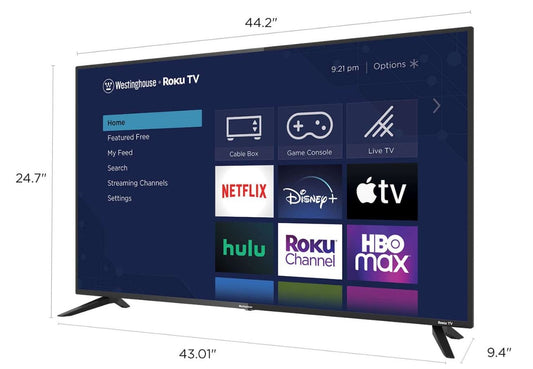 Westinghouse 50″ 4K Ultra HD Smart Roku TV with HDR WR50UT4212