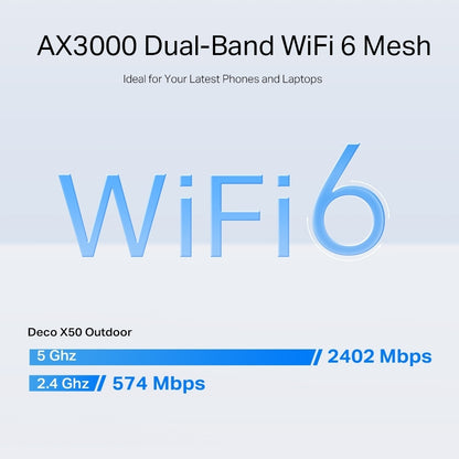 TP-Link Deco X50-Outdoor Dual-Band Wi-Fi Ethernet Wireless Router