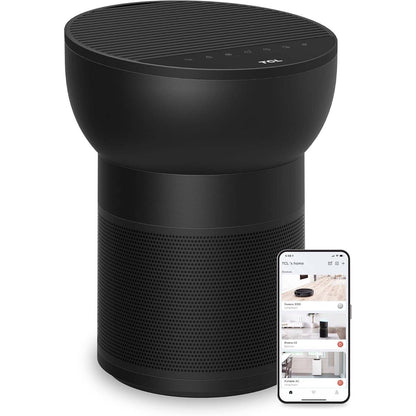 TCL Breeva A2 Wi-Fi Smart Air Purifier and Humidifier, Up to 882 Sq Ft, 4-Stage True HEPA (H13), Removes 99.97% of Dust/Bacteria/Odors & More, App & Voice Control, Auto Shield, Quiet, Black