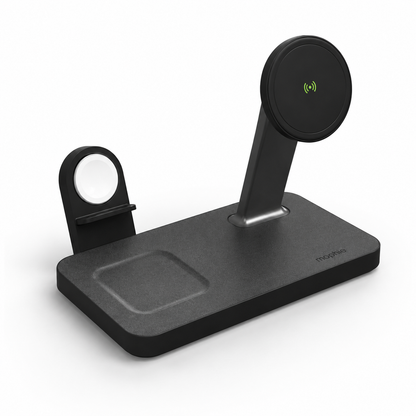 Mophie Snap+ 3-in-1 Charging Stand with Watch Adapters SNP-3N1-BYO Black