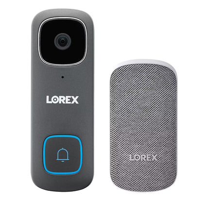 Lorex 1080P Wired Video Doorbell with Wi-Fi Chime Kit and 32GB SD Card B241AJD-K8