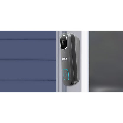 Lorex 1080P Wired Video Doorbell with Wi-Fi Chime Kit and 32GB SD Card B241AJD-K8
