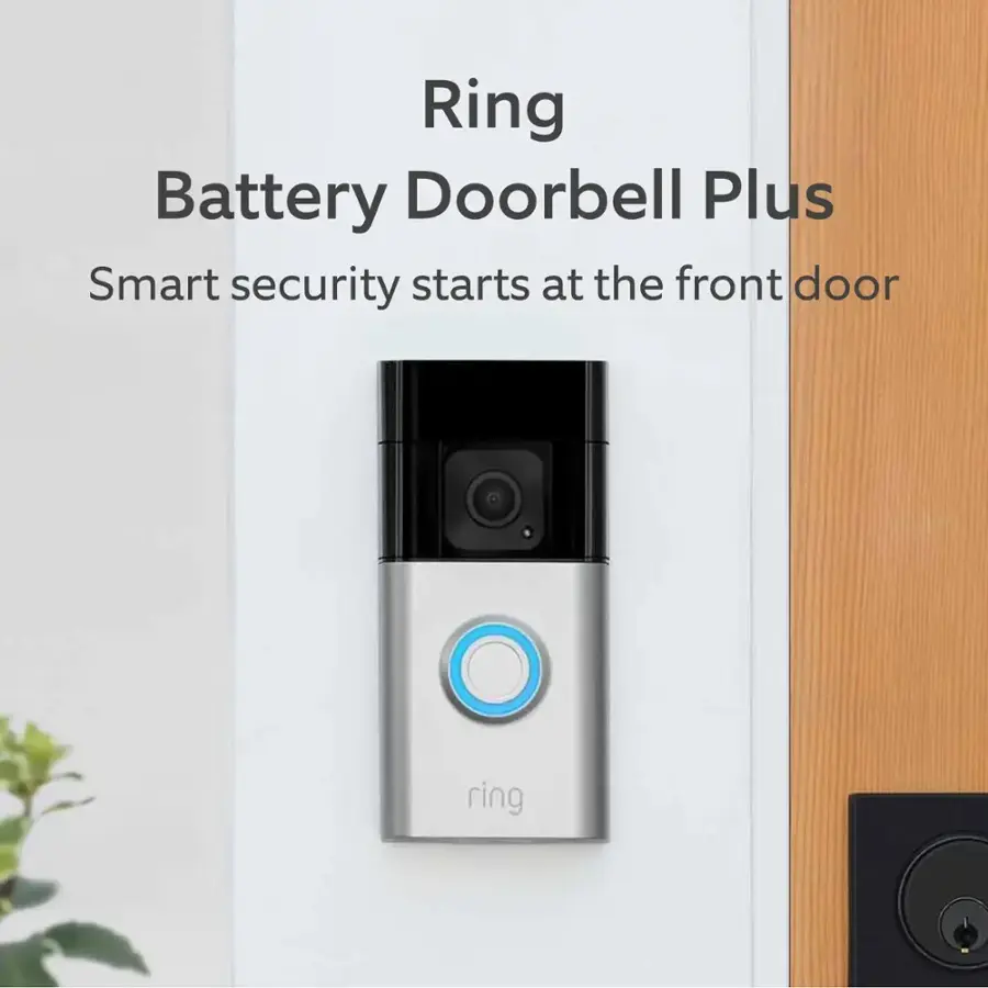 Ring Video Doorbell Plus with Chime and Yard Sign B09WZBPX7KBJS