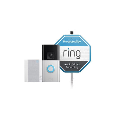 Ring Video Doorbell Plus with Chime and Yard Sign B09WZBPX7KBJS