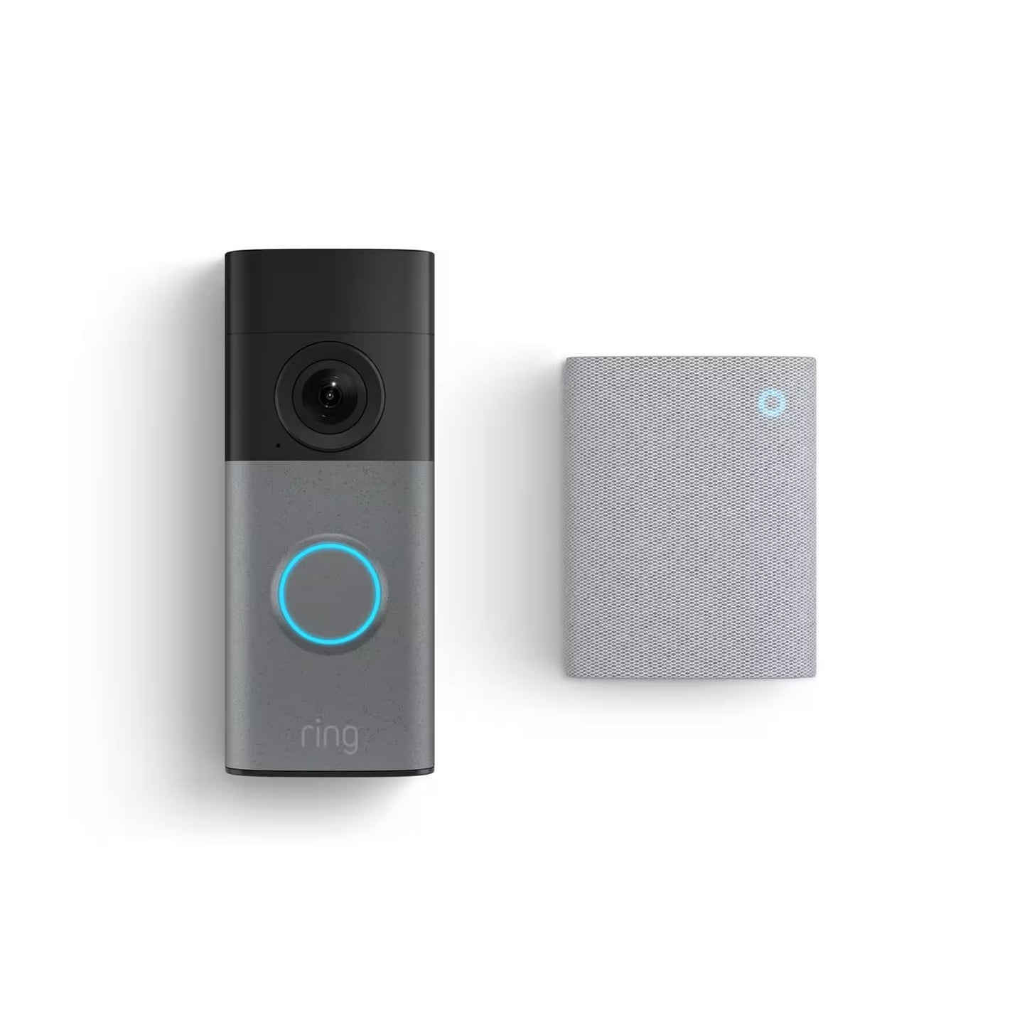 Ring - Wired Doorbell 2K (newest model), Speckled Gray + Chime - Speckled Grey & White B0GH2ZDWFJ