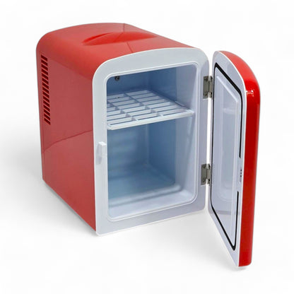 Budweiser Portable Mini Fridge Holds 6 cans or 4 liters MIS135BUD Red Color