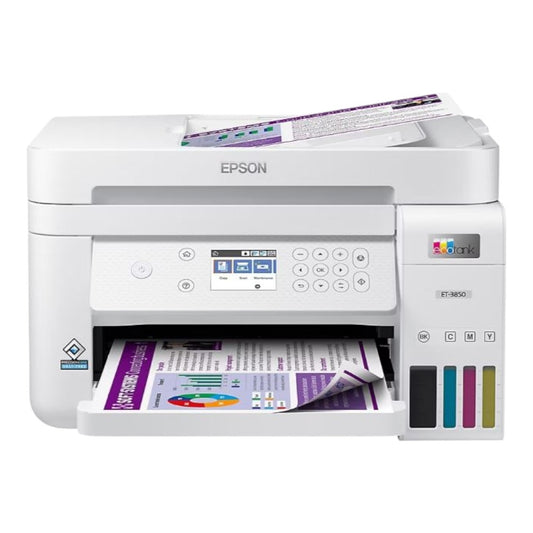 Epson EcoTank ET-3850 SE AIO Supertank Printer White C11CJ61202